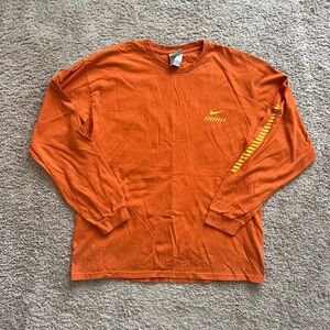 Nike Men's Orange Long Sleeve Shirt